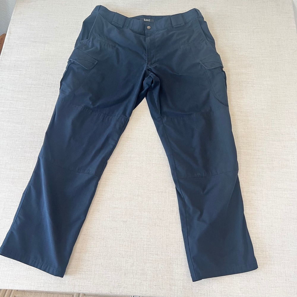 5.11 Tactical Pants Men's Sz 40 x 32 Navy Blue Ripstop Cargo/Work/Utility